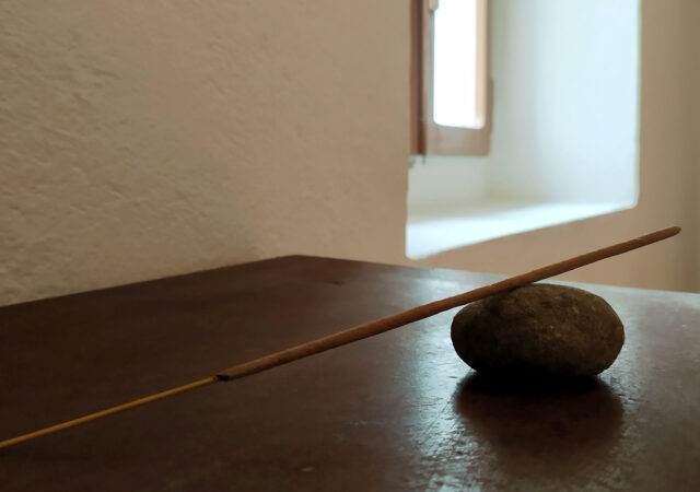 Incense and stone