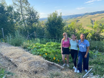 girls out standing in their field