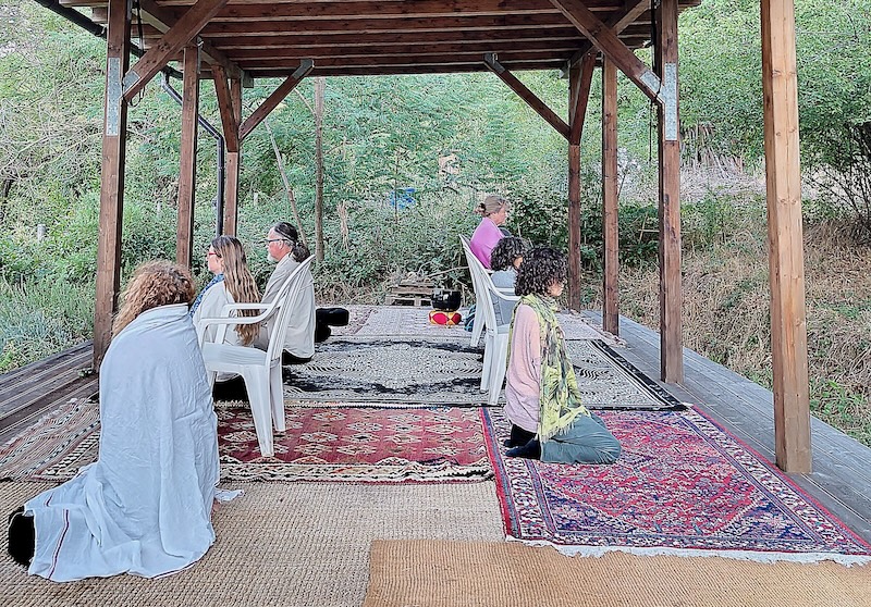 Seduti in meditazione